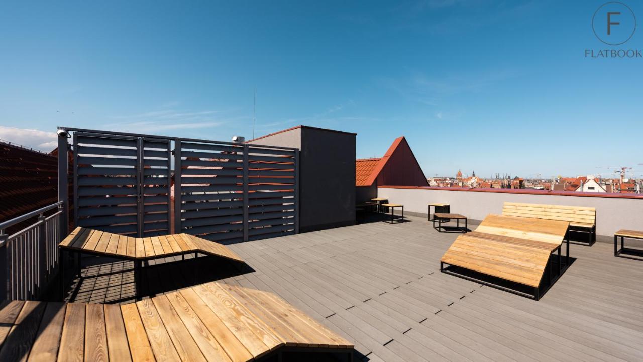 Flatbook Apartments Waterlane Island Spa With Riverview 格但斯克 外观 照片